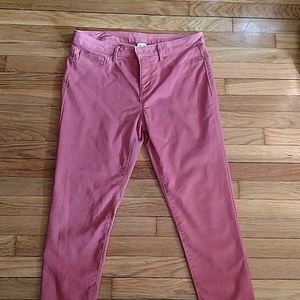 Fitted rust pink pants/ jeans